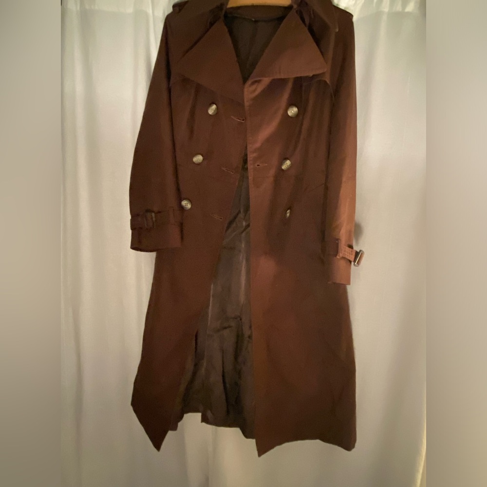 Walnut brown trenchcoat